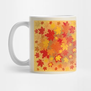 Autumn Red Maple Leaves Nature Beauty Mug